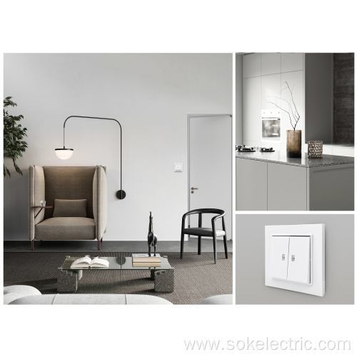 Compliance With Export Standards 2gang Schuko Wall Socket